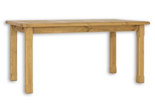 Dřevěný jídelní stůl 90x160 mes 02 b - k17 bílý vosk