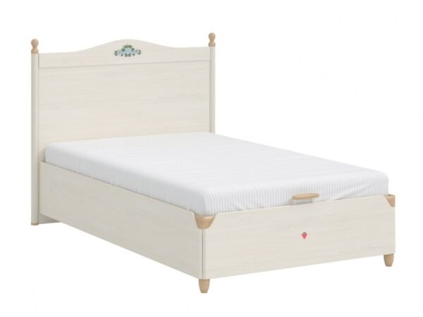 Studentská postel s úložným prostorem lilian 120x200cm - bříza