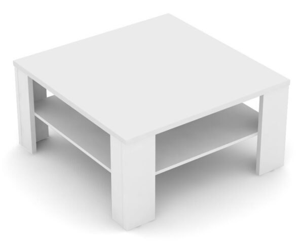 Čtvercový konferenční stolek rea 5 - bílá
