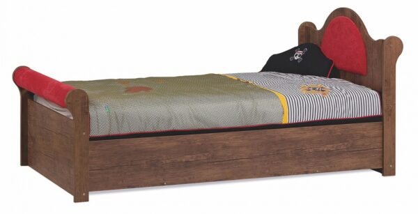 Dětská postel 110x200 s výklopným úložným prostorem hook - dub antik