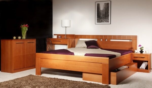 Masivní postel s úložným prostorem arleta 1 - 160/180 x 200cm - 180 x