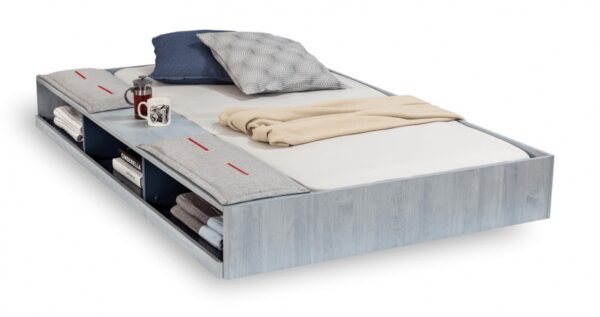 Zásuvka 90x190cm s úložným prostorem k posteli lincoln - dub modrý