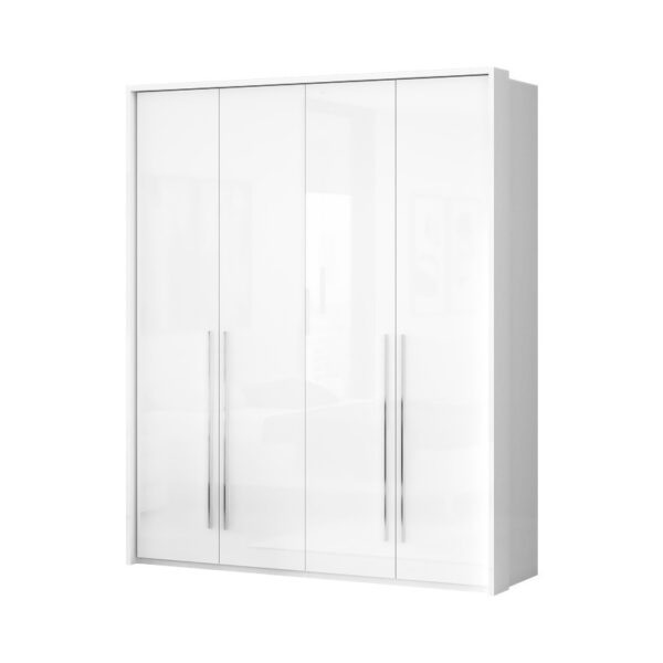 Čtyřdveřová skříň tiana-bílá - p44b/pn s osvětlením