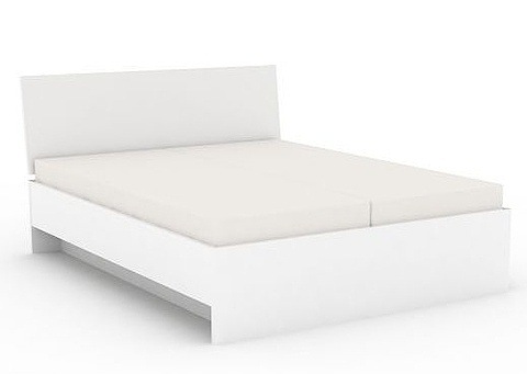 Manželská postel rea oxana 160x200cm – bílá