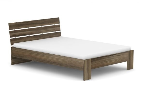Moderní postel rea nasťa 140x200cm - ořech