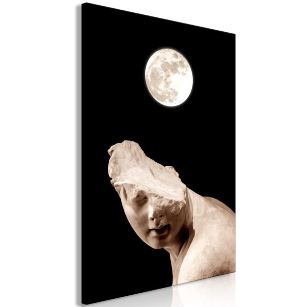 Obraz - Moon and Statue (1 Part) Vertical