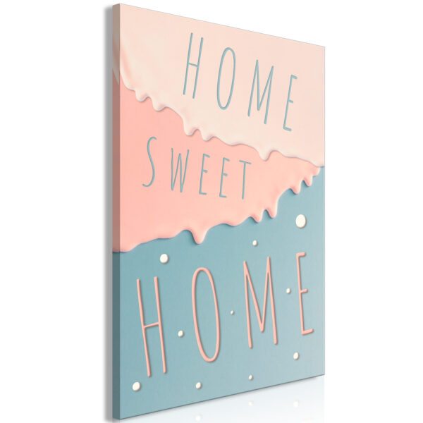 Obraz - Inscriptions: Home Sweet Home (1 Part) Vertical