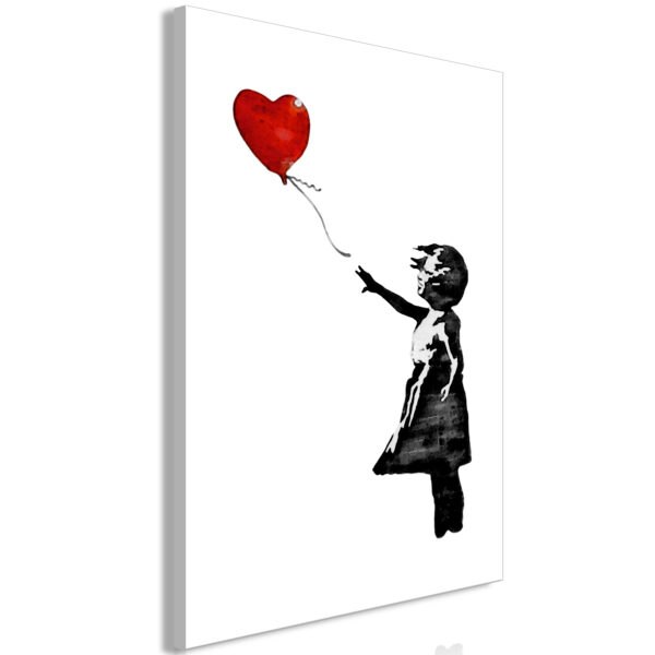 Obraz - Banksy: Girl with Balloon (1 Part) Vertical