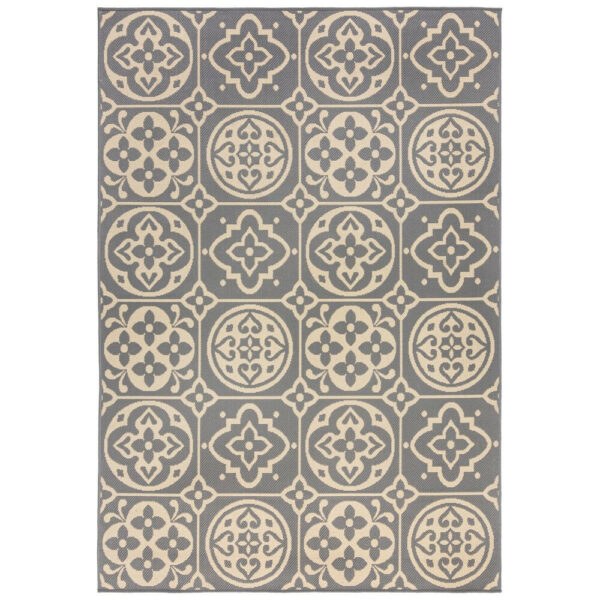 Kusový koberec Florence Alfresco Tile Grey-66x230