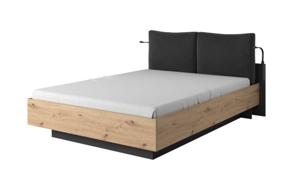 Moderní postel Šárka dub artisan / antracit