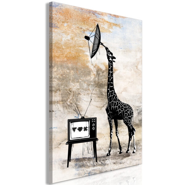 Obraz - Television Giraffe (1 Part) Vertical