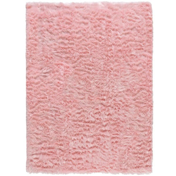 Kusový koberec Faux Fur Sheepskin Pink-120x170
