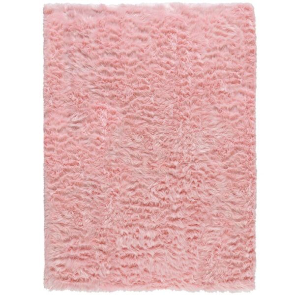 Kusový koberec Faux Fur Sheepskin Pink-160x230