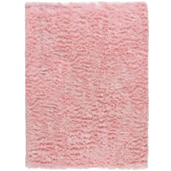 Kusový koberec Faux Fur Sheepskin Pink-80x150