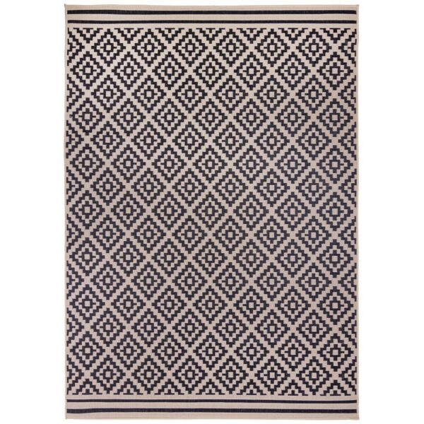 Kusový koberec Florence Alfresco Moretti Black/Beige-120x170