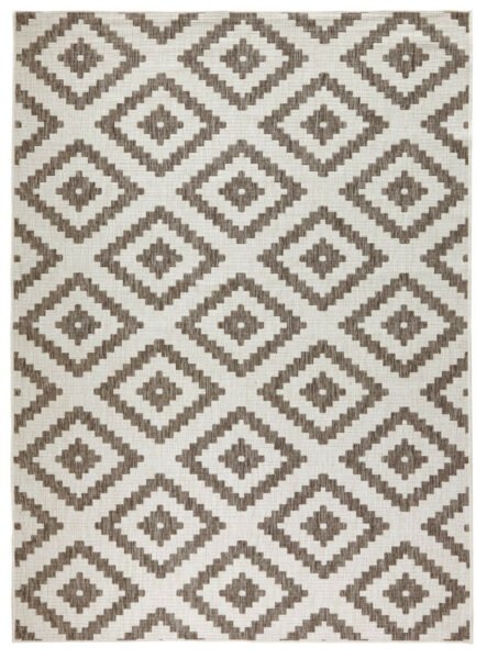 Kusový koberec Twin-Wendeteppiche 103133 braun creme-80x350