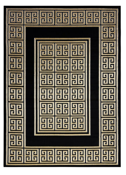 Kusový koberec Gloss 6776 86 greek black/gold-240x330