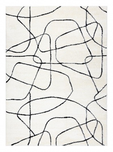 Kusový koberec Mode 8522 abstract cream/black-120x170