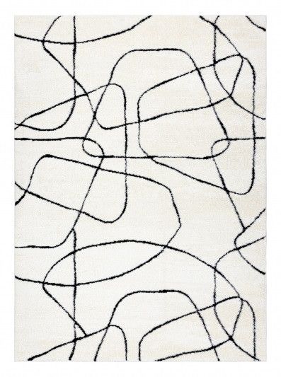 Kusový koberec Mode 8522 abstract cream/black-160x220