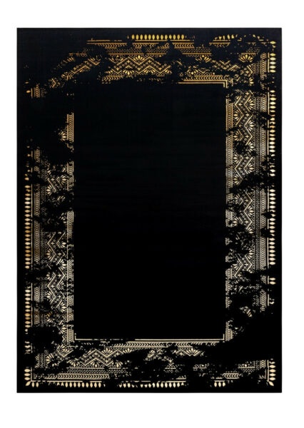 Kusový koberec Gloss 408C 86 glamour black/gold-140x190