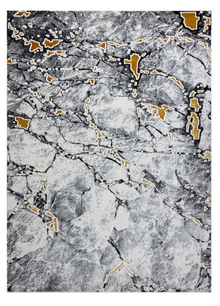 Kusový koberec Gloss 528A 58 3D mramor ivory/black-120x170
