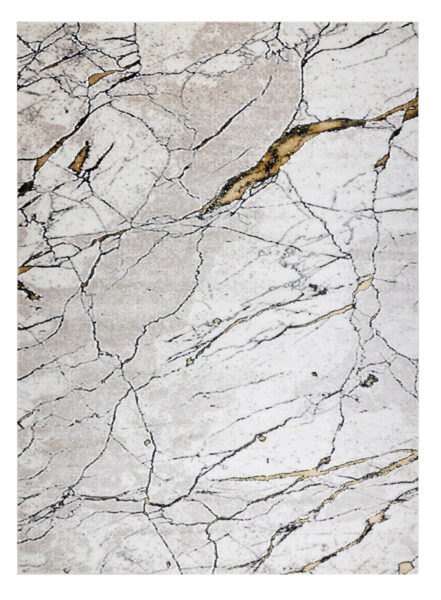 Kusový koberec Gloss 529A 53 3D mramor ivory/beige-240x330