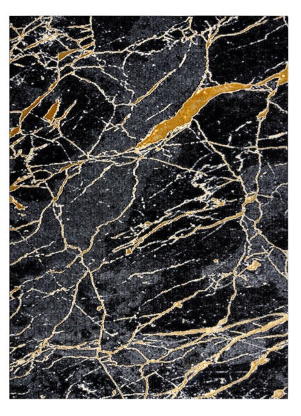 Kusový koberec Gloss 529A 82 3D mramor black/grey-120x170