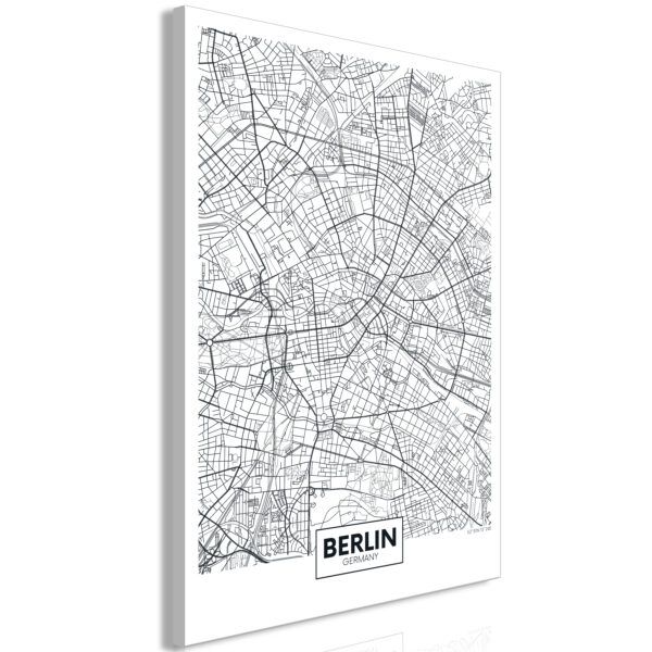 Obraz - Map of Berlin (1 Part) Vertical