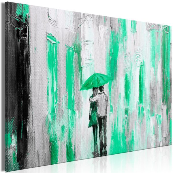 Obraz - Umbrella in Love (1 Part) Wide Green