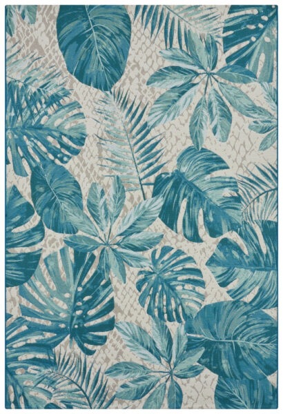 Kusový koberec Flair 105618 Tropical Leaves Turqouise-160x235