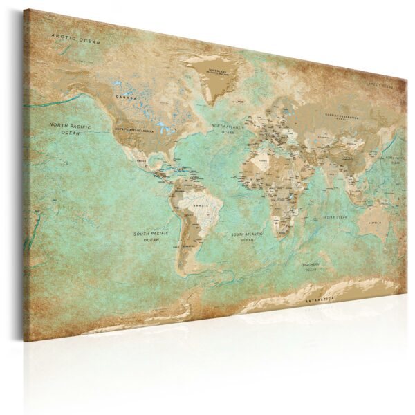 Obraz - World Map: Celadon Journey