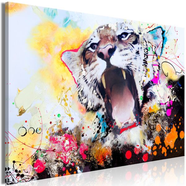 Obraz - Tiger's Roar (1 Part) Wide