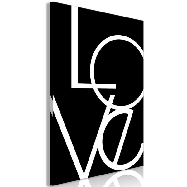 Obraz - Black and White: Love (1 Part) Vertical