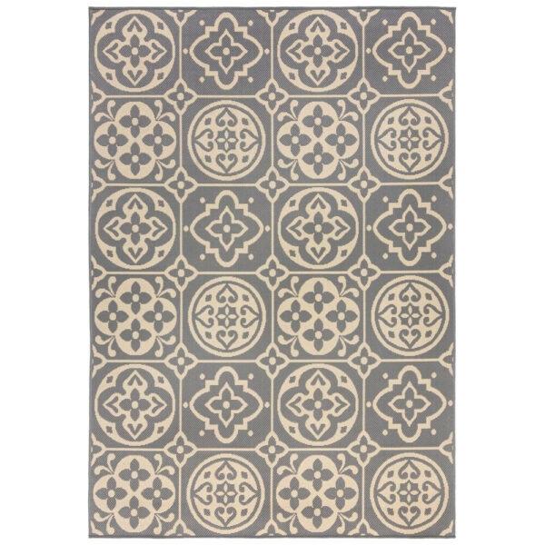 Kusový koberec Florence Alfresco Tile Grey-80x300