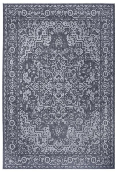 Kusový orientální koberec Flatweave 104809 Grey/Cream-80x150