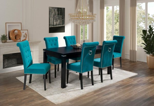 Luxusní rozkládací jídelní set Teide (stůl + 6x židle)